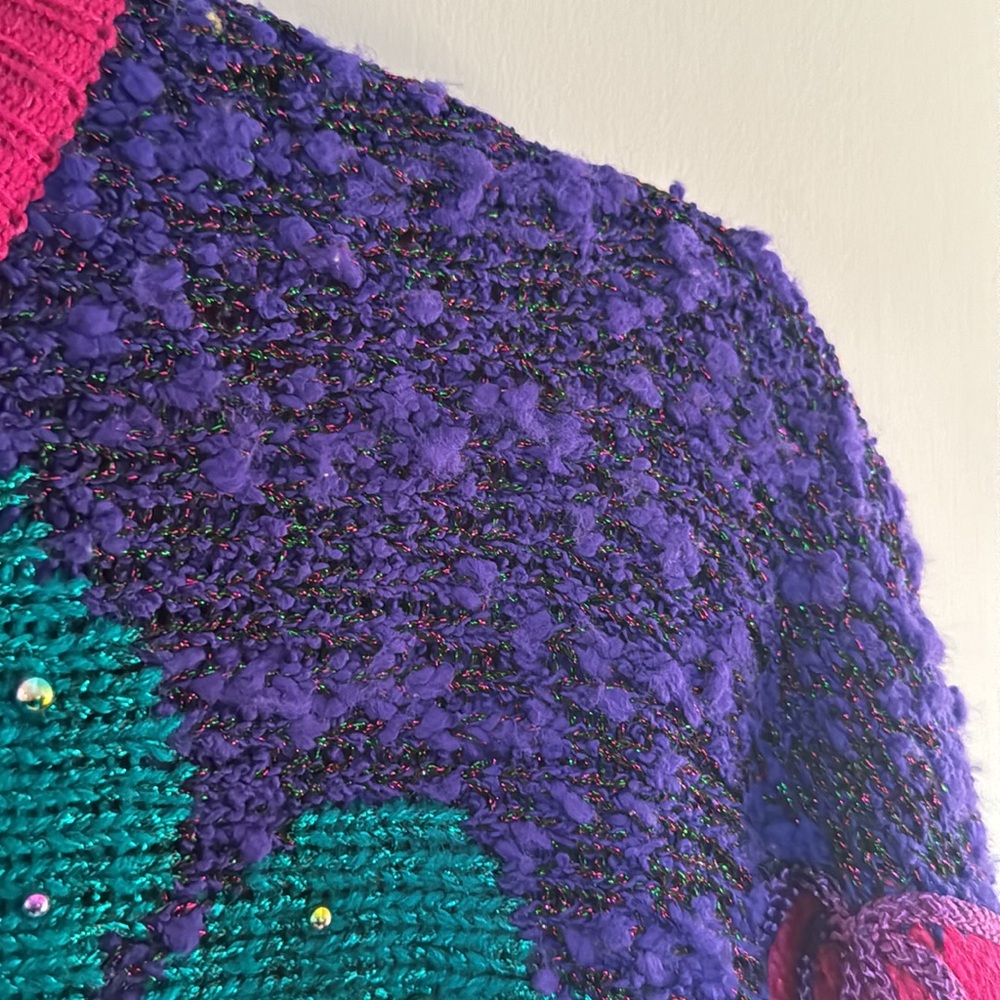 Vintage Jaclyn Smith Beaded Sweater Size M - Picture 9 of 12